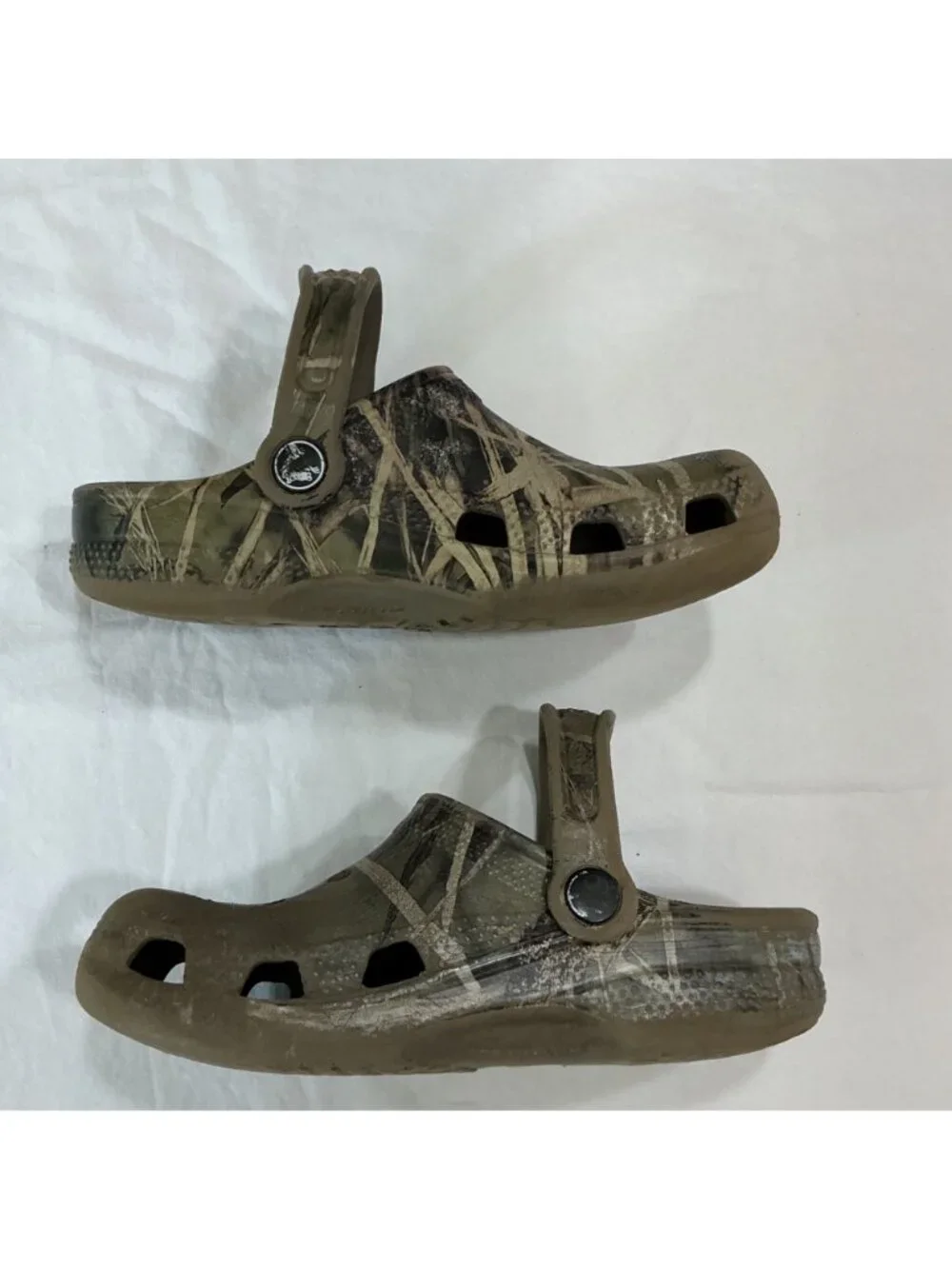 Crocs Kids Classic Realtree Camo Clogs Slip-On Shoes Size J1